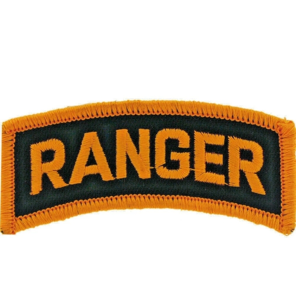 Ranger Patch with Orange Embroidery